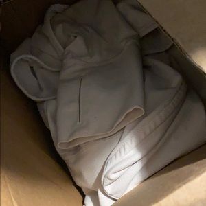 Uniqlo white athletic thin jacket